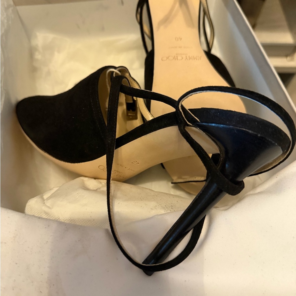 Jimmy Choo Black Suede Heels